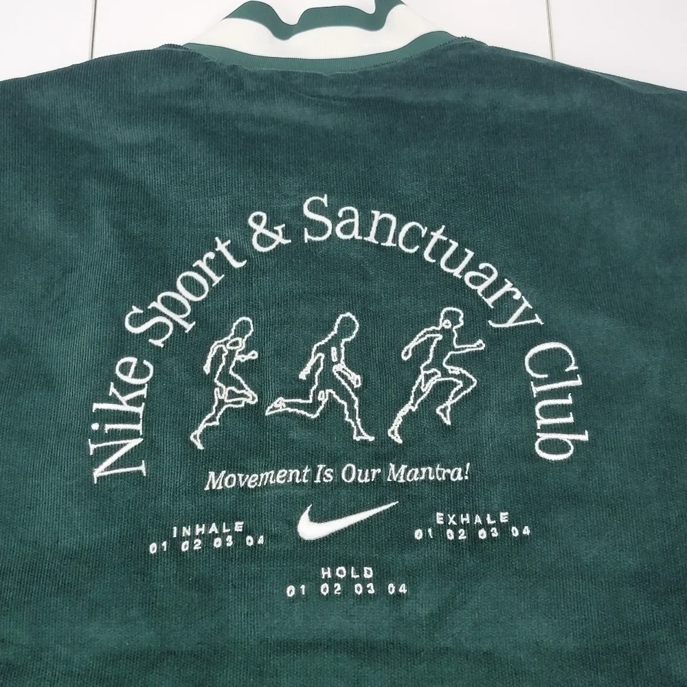 Nike Sport & Sanctuary Corduroy Jacket Men's Size Medium Green FB9972-397 New